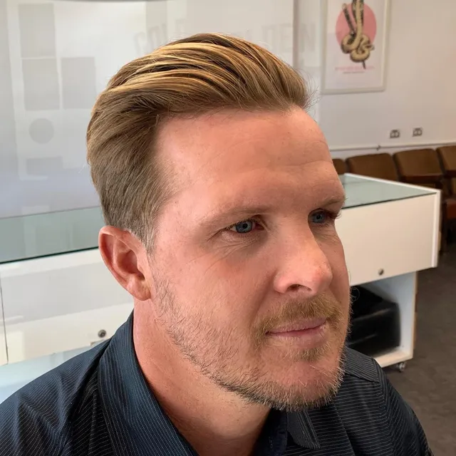 Swept-back style with a tapered finish at Golden Four
