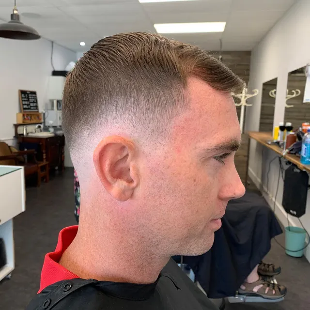 Short taper with a combed finish at Golden Four